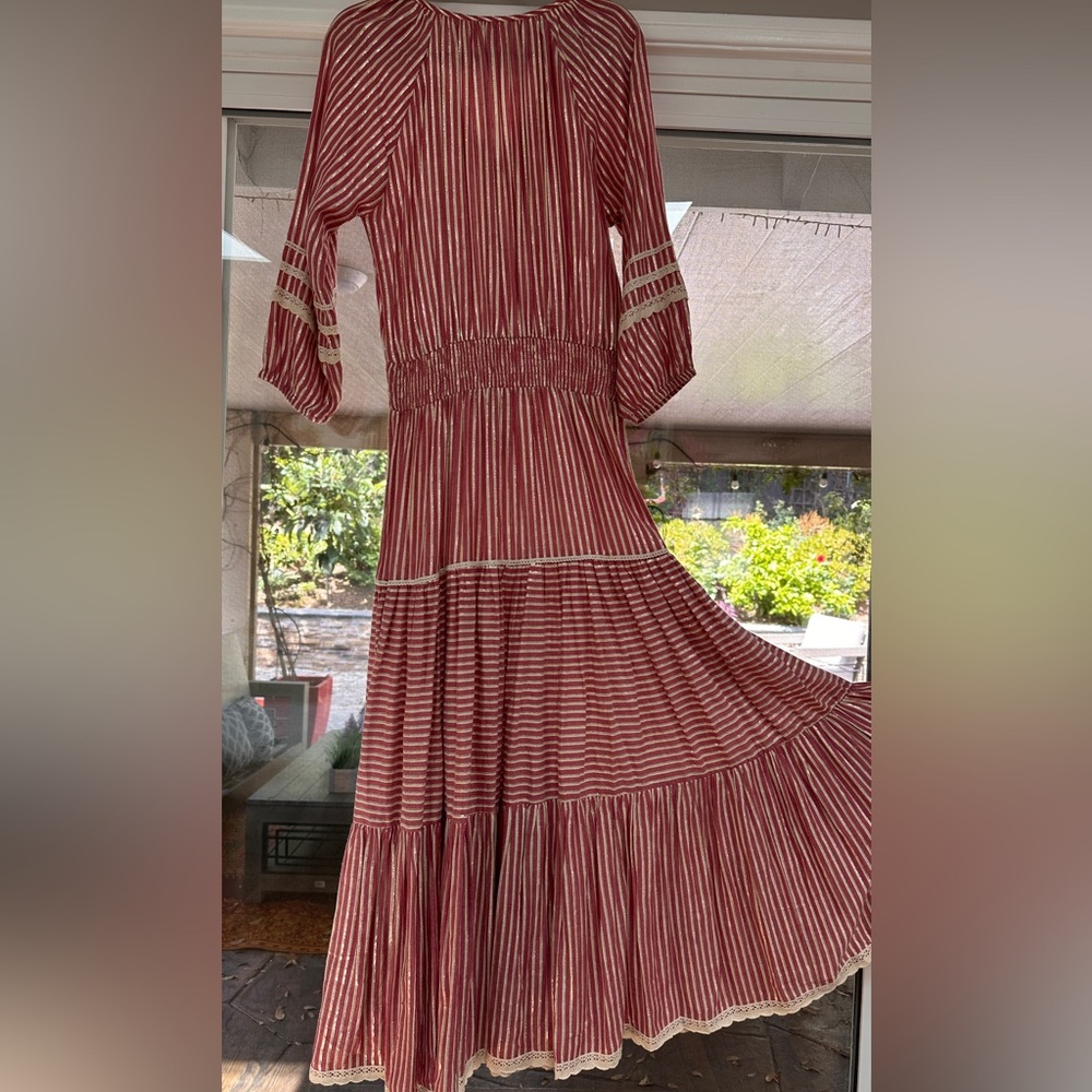 Miss June Paris Striped Boho Maxi Dress - Picture 4 of 5